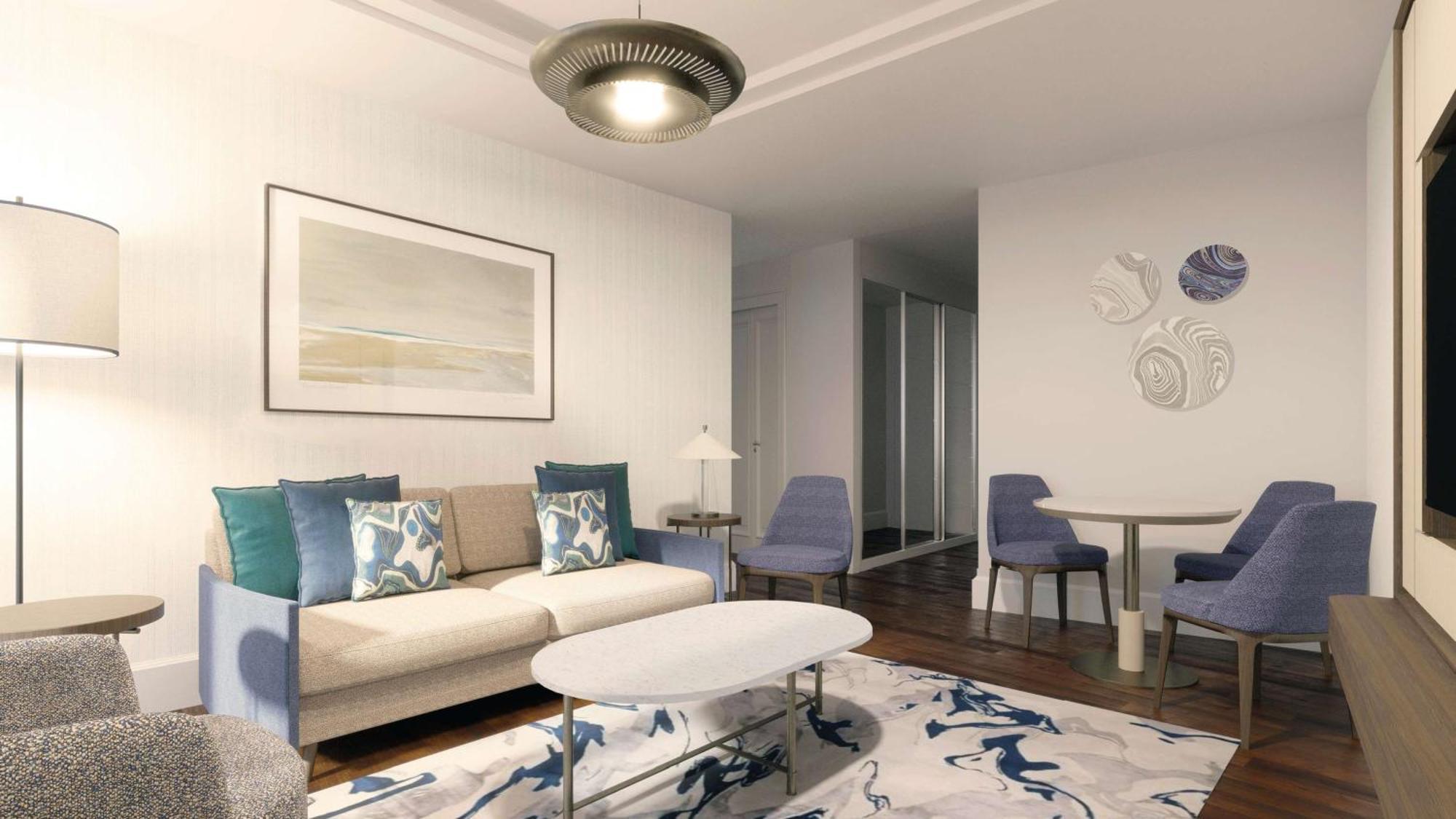 Hilton Mall Of Isztambul Kültér fotó A staged living room